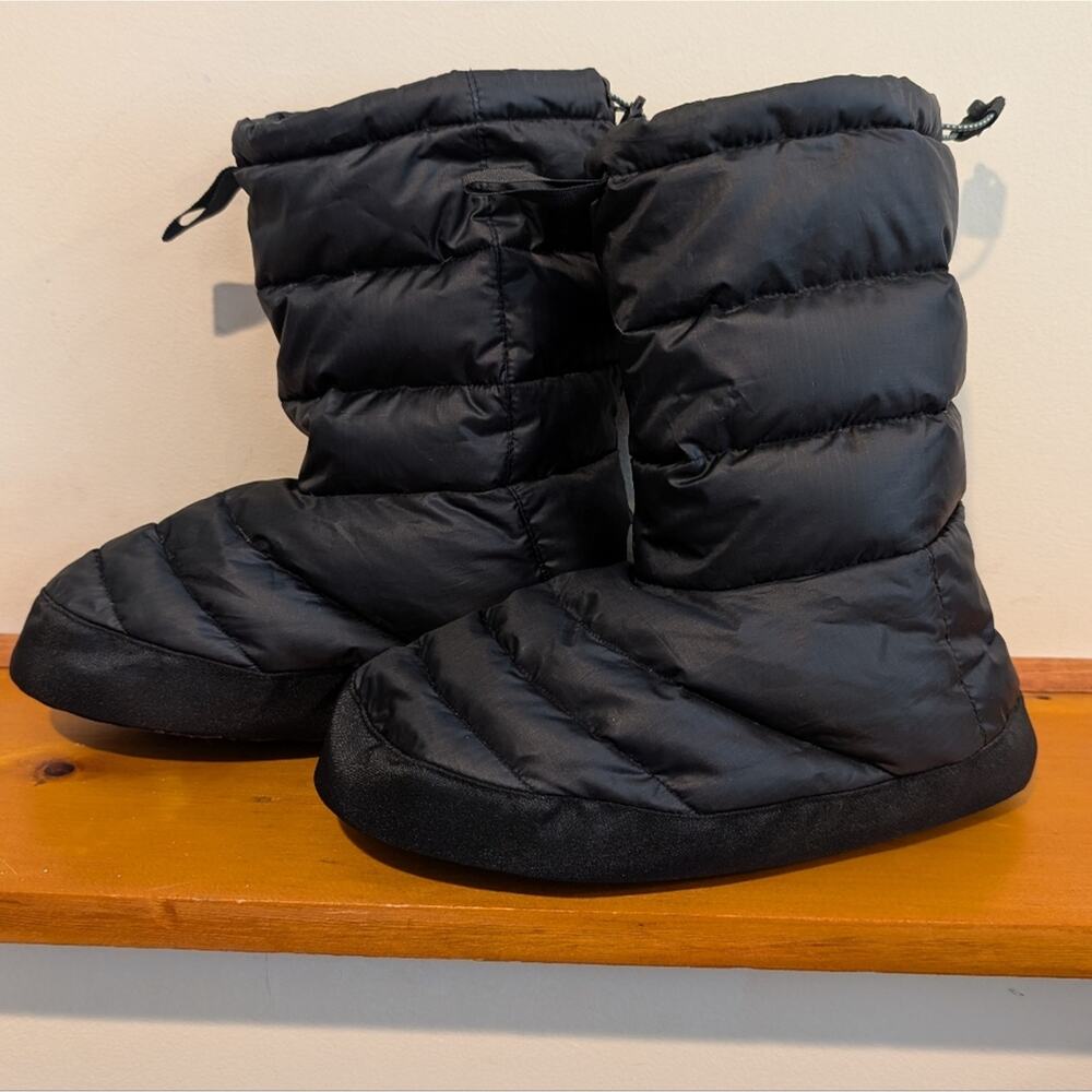 Sierra Designs Down Booties Black Insulated Puffer Slippers Unisex S